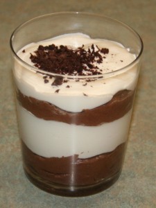 Chocolate mousse parfait