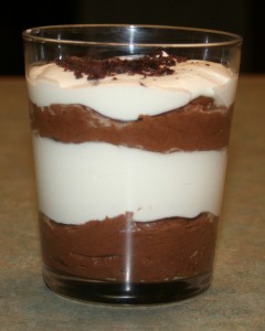 Chocolate mousse parfait